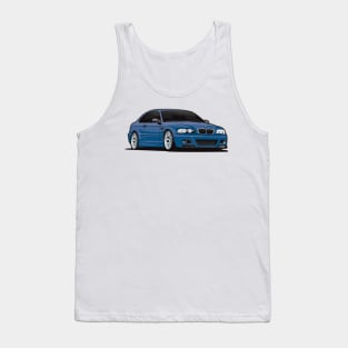 e 46 bmw blue Tank Top